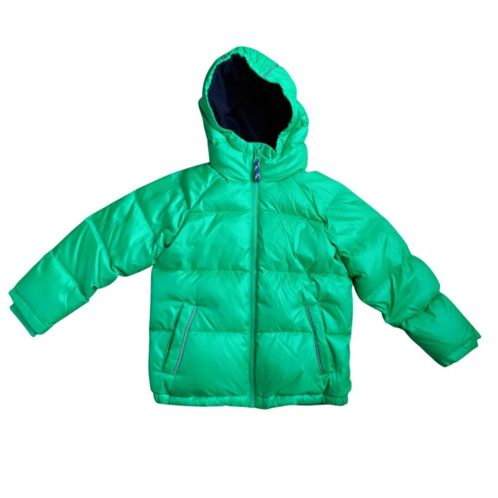 Crewcuts Green Puffer Jacket Kids Size 4/5 – Hooded Winter Coat Unisex